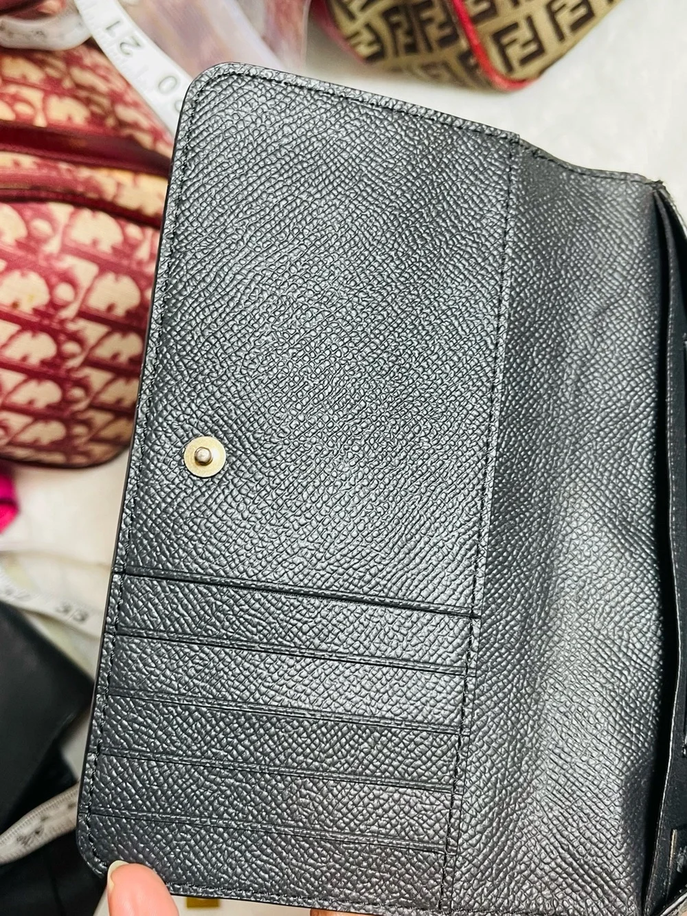 Coach Authentic Classic Black Women's Wristlet Wallet - Sleek Card Organizer